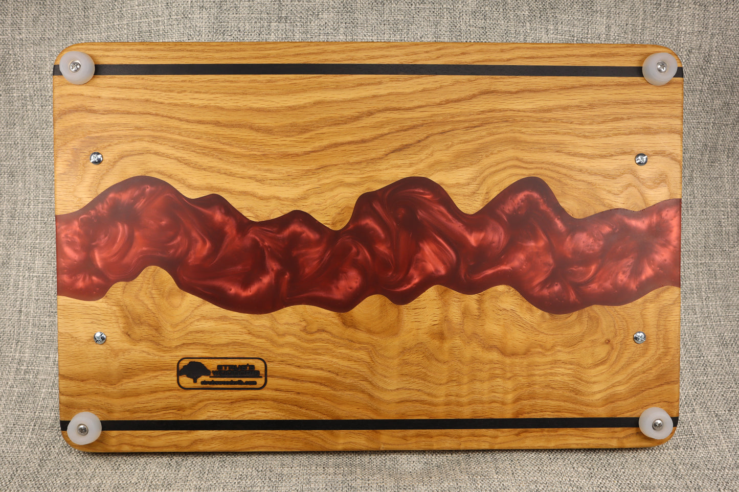 Ribbon Oak /Resin River Charcuterie Tray