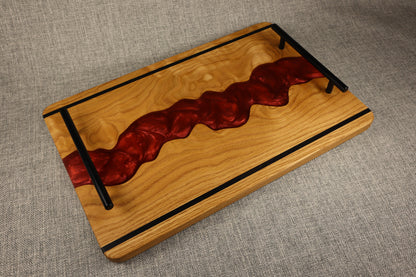 Ribbon Oak /Resin River Charcuterie Tray