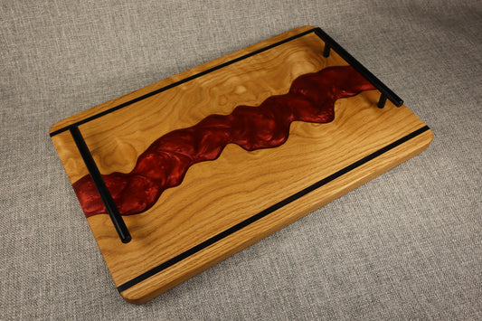 Ribbon Oak /Resin River Charcuterie Tray