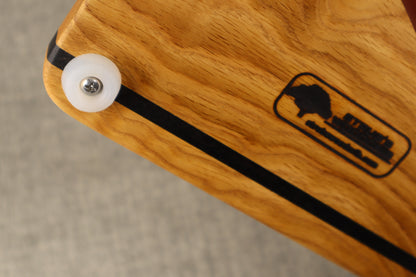 African Zebra Wood w/Resin River Charcuterie Tray