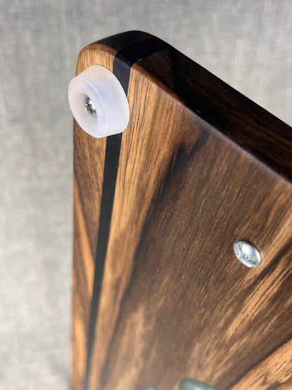 Black Limba with Tropical Tourquoise River Epoxy Charcuterie Tray